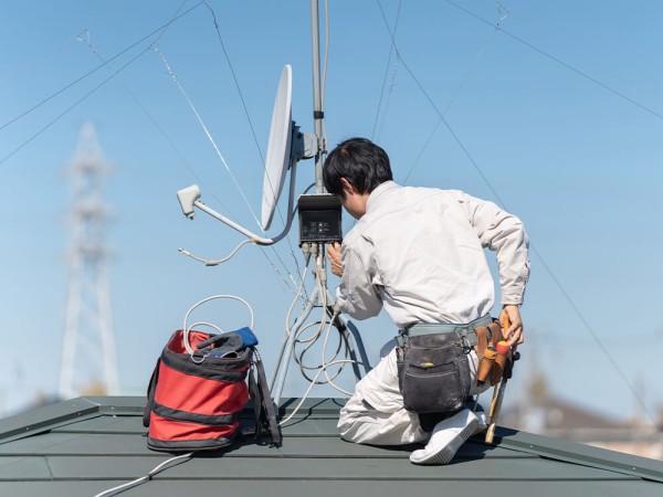 テレビアンテナ設置工事